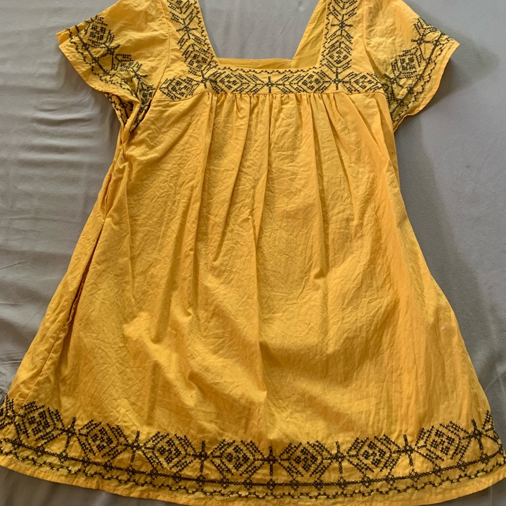 Yellow Mexican style dress